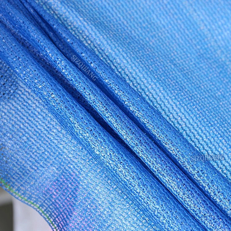 100% Virgin HDPE Anti UV Plastic Greenhouse Horticulture Blue Colour Shade Mesh Net for Agriculture Price